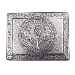 Belt Buckle with Thistle