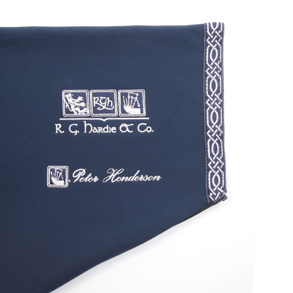 The Heritage Piper Cover - Navy/Silver