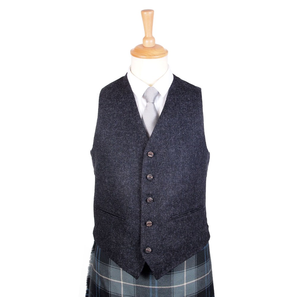 Charcoal Tweed Waistcoat